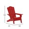 Flash Furniture Red Adirondack Patio Chair with Cupholder LE-HMP-1044-10-RD-GG - alternate 2